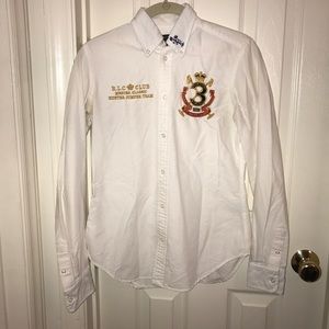 White Button-down Shirt by Ralph Lauren